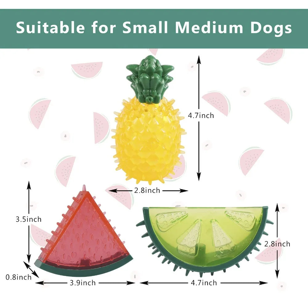 Jouets de Refroidissement pour Chien – Set Fruits d'Été