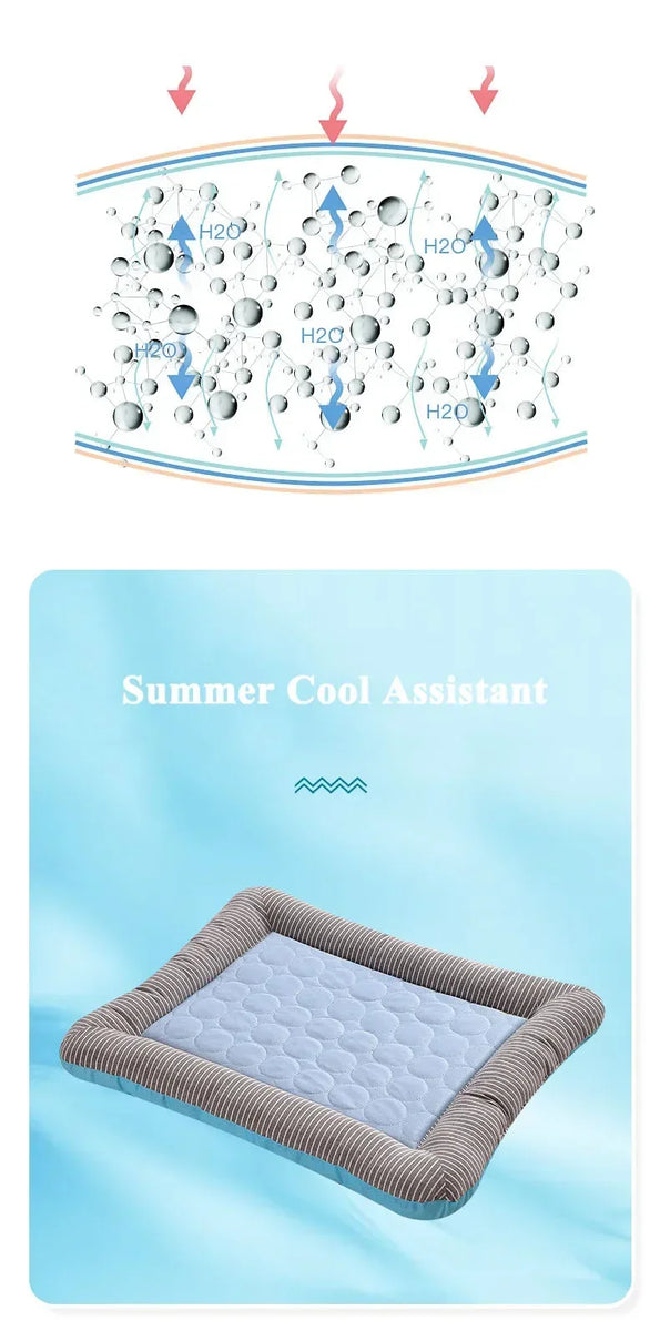 Tapis Rafraîchissant pour Chien et Chat – Coton Respirant