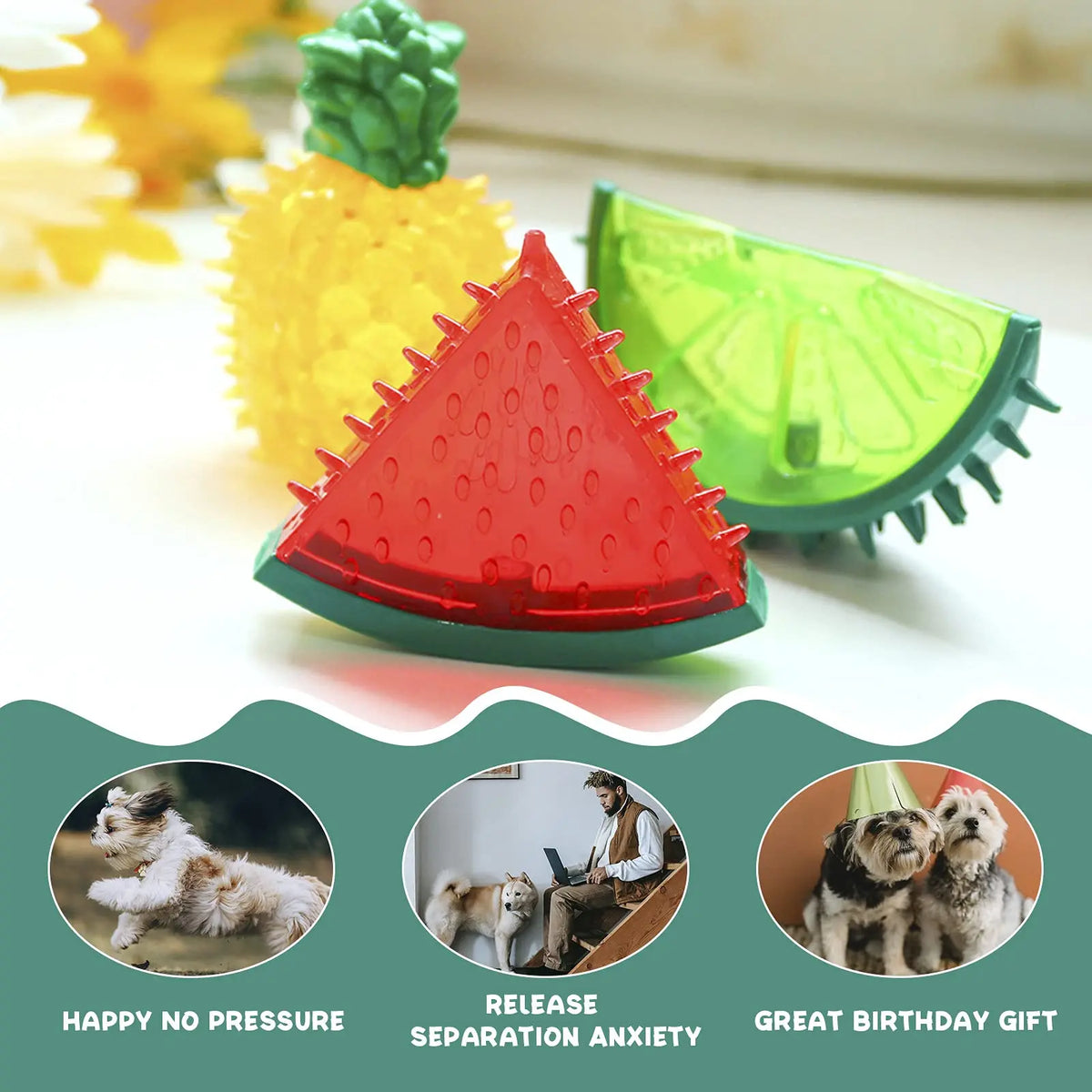 Jouets de Refroidissement pour Chien – Set Fruits d'Été